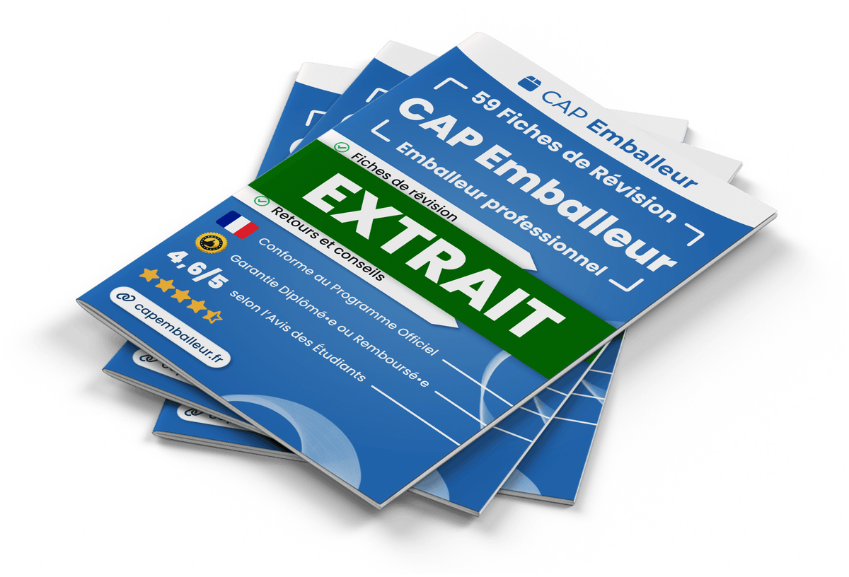 Extrait Fiches Révision gratuites CAP Emballeur